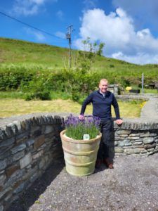 Mick Daly with Lavender Pot