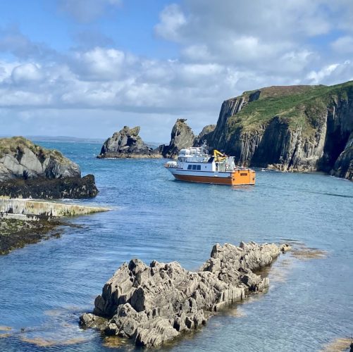 Ferry leaving cape clear