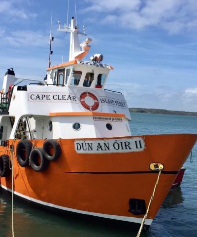 Bow of boat Cape Clear Island Cork